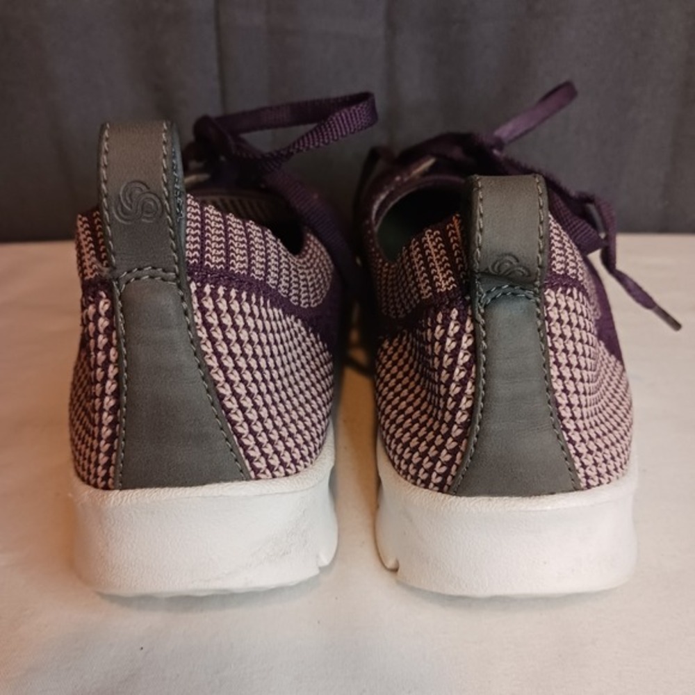 Clarks‎ Cloudsteppers Purple Knit Lace Up Sneakers Comfort Tennis  Shoes 9M - Picture 6 of 9